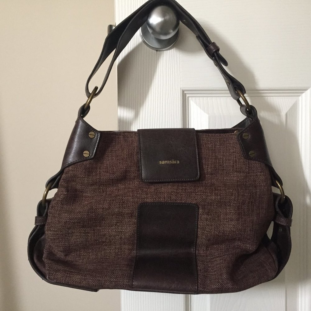 Matt & Nat Samsara Pebbled Neuville Hobo Handbag (Brown)